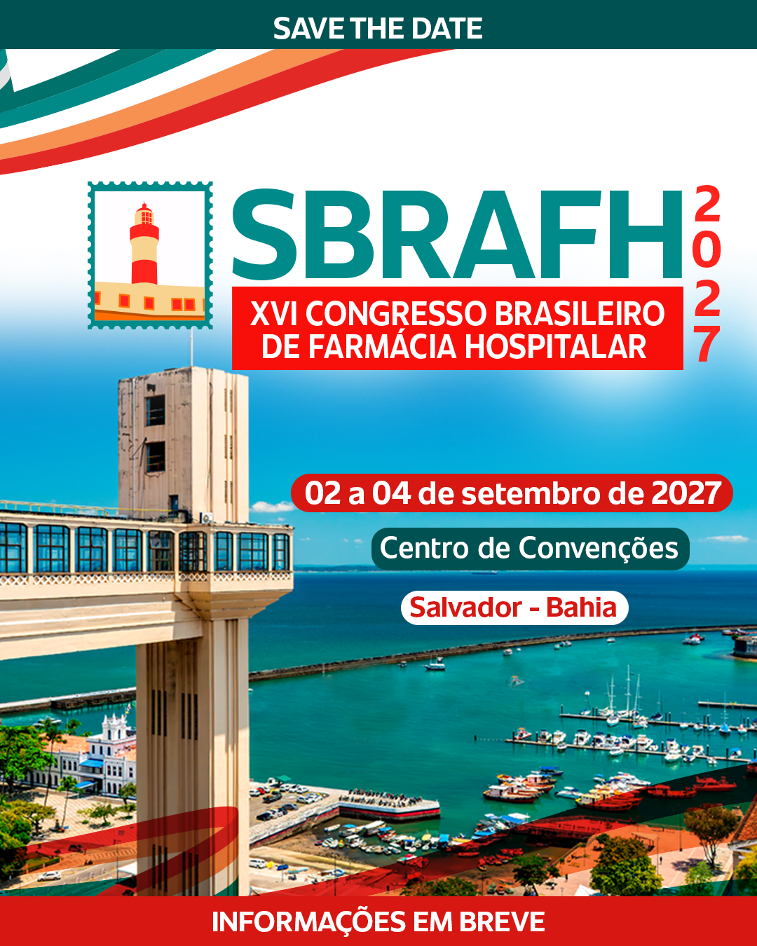 Banner oficial save the date do SBRAFH 2027